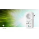 RF Dugó | 433 MHz | 300 W | Földelt csatlakozó / F típus (CEE 7/7) | -10 - 40 °C | Fehér