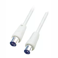   Home RF 1 koax kábel, dugó-aljzat, dupla árnyékolás, 1,5m, fehér