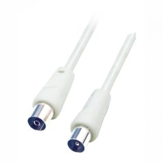   Home RF 10 koax kábel, dugó-aljzat, dupla árnyékolás, 10m, fehér