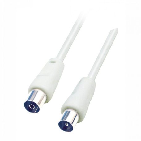 Home RF 10 koax kábel, dugó-aljzat, dupla árnyékolás, 10m, fehér