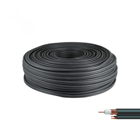 Koax kábel tápkábellel (RG59 + 2x0,5 mm2)