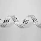 Home RLS10WH LED-es szalag mintákkal, ezüst színű szalag, 8 funkció, 100db hidegfehér LED, 10m hosszú, 5cm széles, elemes tápellátás, beltéri kivitel