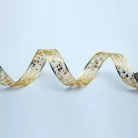 Home RLS10WW LED-es szalag mintákkal, arany színű szalag, 8 funkció, 100db melegfehér LED, 10m hosszú, 5cm széles, elemes tápellátás, beltéri kivitel