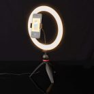 NEDIS körlámpa szelfik, vlogok, oktatóanyagok, TikTok-, Instagram- vagy YouTube-videók készítés | 10 inch | 120 LED's | 2700 - 6700 K | Háromlábú Állvány | Fekete