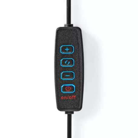 Gyűrűs Fény | 10 inch | 120 db. LED | 2700 - 6700 K | Háromlábú Állvány | Fekete