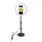 NEDIS körlámpa szelfik, vlogok, oktatóanyagok, TikTok-, Instagram- vagy YouTube-videók készítés - 10 inch - 120 LED