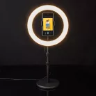 Gyűrűs Fény | 10 inch | 120 db. LED | 2700 - 6700 K | Asztali | Fekete