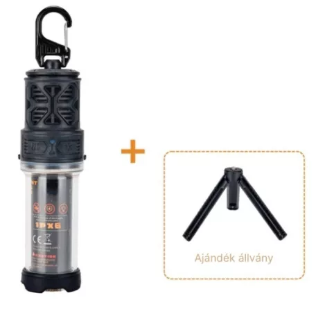 RoosCamp ROOSREPELT szúnyogriasztó, 5000mAh akkumulátor, vésztöltő, szúnyogriasztó, beépített lámpa, IPX6, 165g