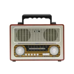   SAL RRT3 retro táskarádió, stereo multimédia lejátszó, BT, USB/microSD, AUX, 3-sávos rádió, hálózati/elemes