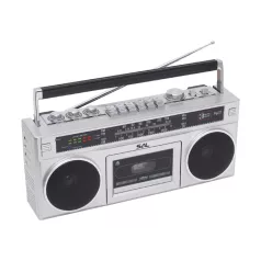   SAL RRTBRONX sztereó kazettás rádiós magnó, Bluetooth, USB, microSD, MP3, multi-felvétel és archiválás, 3-sávos rádió