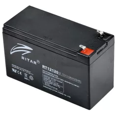   Ritar RT 12120 ólomakkumulátor, 12V/12 Ah, 5 éves élettartam, zárt konstrukció
