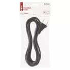 Flexo zsinór gumi/neoprén 2×1mm2, 5m, fekete