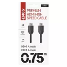 EMOS HDMI kábel 2.0 A-A dugó 0.75m