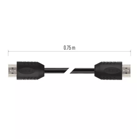 EMOS HDMI kábel 2.0 A-A dugó 0.75m