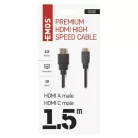 EMOS HDMI kábel 2.0 A-C dugó 1.5m