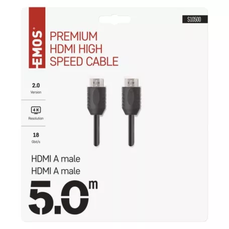 EMOS HDMI kábel 2.0 A-A dugó 5m