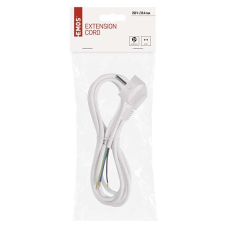 EMOS Szerelhető vezeték 3x0.75 2m fehér