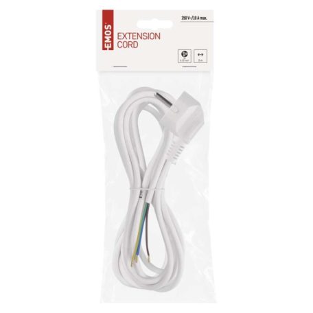 EMOS Szerelhető vezeték 3x0.75 3m fehér
