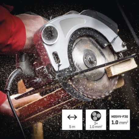 EMOS Szerelhető vezeték 3x1.0 5m fekete