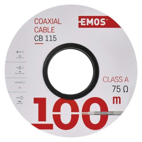 EMOS Koax kábel CB115 100M