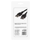 EMOS USB kábel 2.0 A – micro B csatlakozó 2m