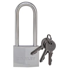 STANLEY S742-017 krómozott rézlakat, 50 mm, 3 kulcsos