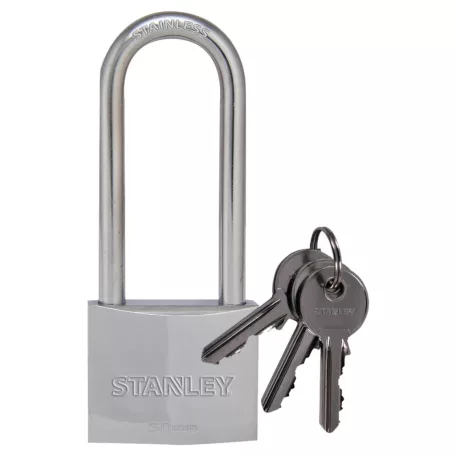 STANLEY S742-017 krómozott rézlakat, 50 mm, 3 kulcsos