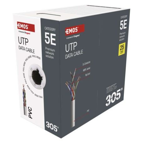EMOS UTP kábel CAT5E 305m