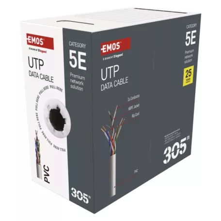 EMOS UTP kábel CAT5E 305m