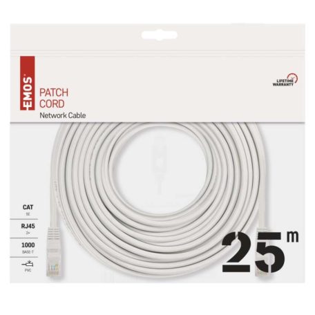 EMOS UTP Patch kábel CAT5E PVC 25m