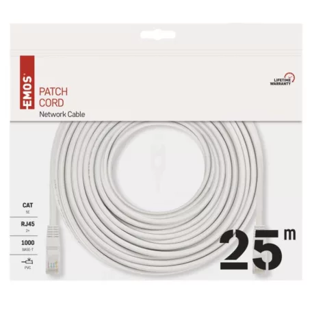 EMOS UTP Patch kábel CAT5E PVC 25m