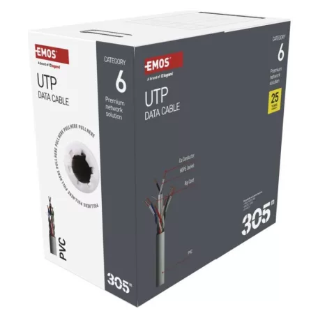 EMOS UTP kábel CAT6 305m