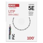 EMOS UTP kábel CAT5E PVC basic 100m
