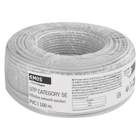 EMOS UTP kábel CAT5E PVC basic 100m