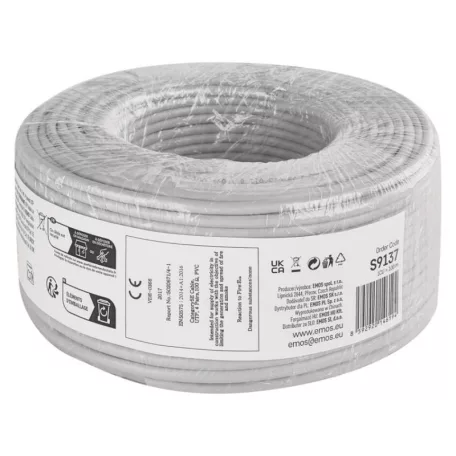 EMOS UTP kábel CAT5E PVC CCA, 100m