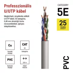 EMOS UTP kábel CAT 5E 100m