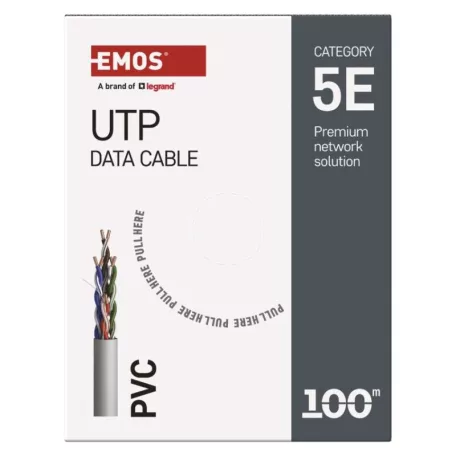 EMOS UTP kábel CAT 5E 100m