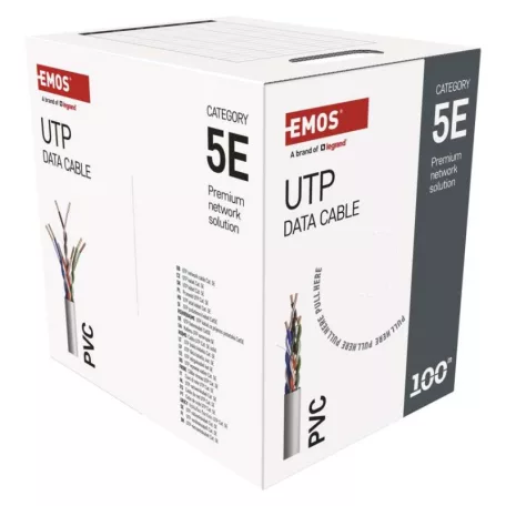 EMOS UTP kábel CAT 5E 100m