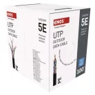 EMOS UTP kábel CAT 5E , outdoor, 100m