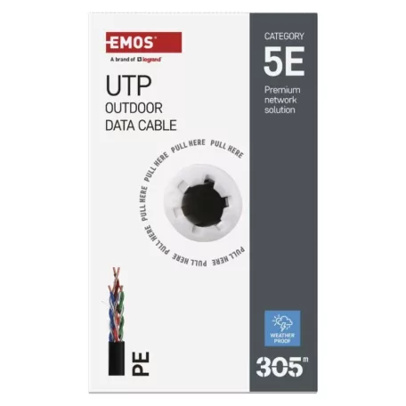 EMOS UTP kábel CAT 5E , outdoor, 305m