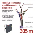 EMOS FTP kábel CAT 5 LSZH 305m