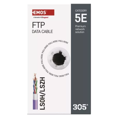 EMOS FTP kábel CAT 5 LSZH 305m