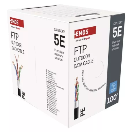 EMOS FTP kábel CAT 5E , outdoor, 100m