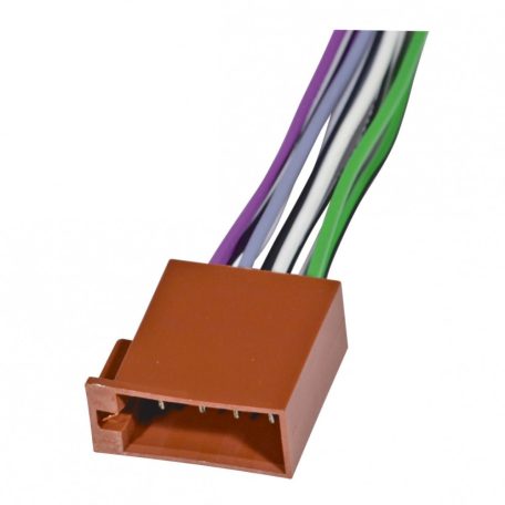 SAL SA-FISO 027, ISO hangszórócsatlakozó dugó, 15cm-es feliratozott vezeték