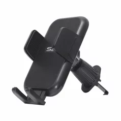   SAL SA063 autós mobiltartó, kb. 55 - 95 mm, félautomata, szellőzőre, egykezes, szilikon felület, forgatható, billenthető