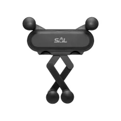   SAL SA064 autós mobiltartó, szellőzőnyílásra helyezhető, forgatható, billenthető, egykezes, 65-80 mm telefon, 11 mm vastagság