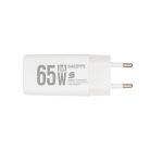 HOME SA65PPS USB hálózati szupergyors töltő, 65Watt, 2in1: USB-A + USB-C aljzat, QC + PD + PPS gyorstöltés, GaN technológia