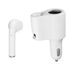   SAL SABT 31 fülhallgató autós töltővel, 3 in 1, monó headset, 3,1 A gyorstöltő, ~2 óra üzemidő