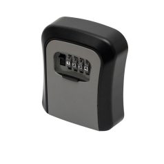   HOME SAFEKEY Számzáras kulcsszéf, masszív alumínium öntvény, négyjegyű számkód, 10.000 elvi kódvariáció, falra rögzítendő, kültérre is