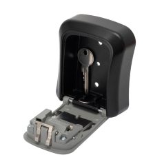   HOME SAFEKEY Számzáras kulcsszéf, masszív alumínium öntvény, négyjegyű számkód, 10.000 elvi kódvariáció, falra rögzítendő, kültérre is